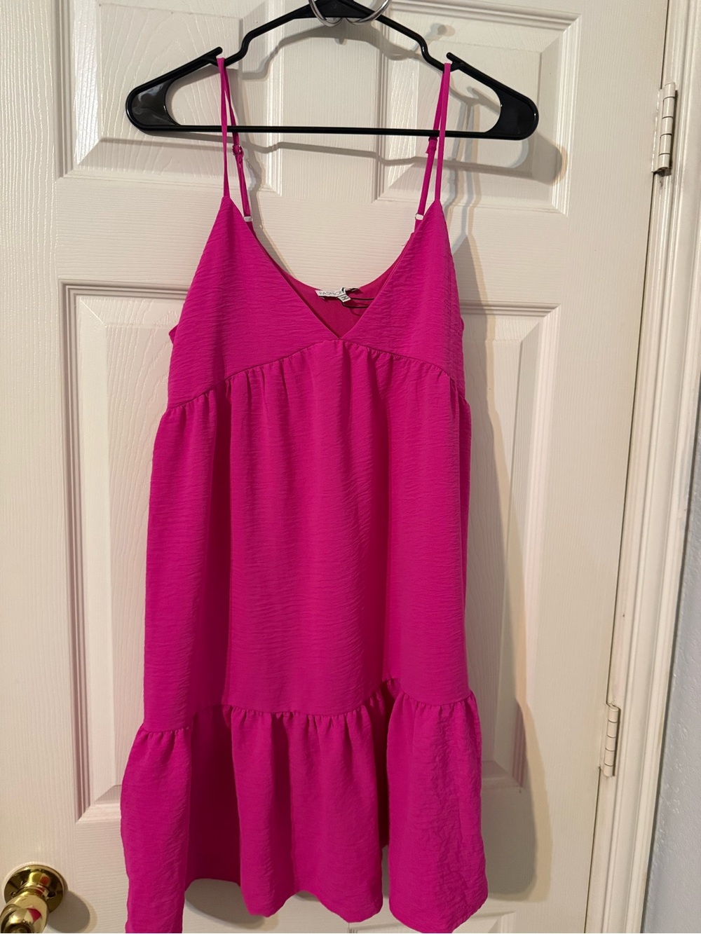 Womens hot Pink Spaghetti Strap Sundress